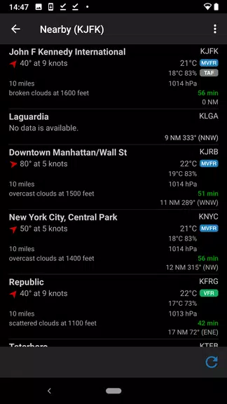 AeroWeather Screenshot 1