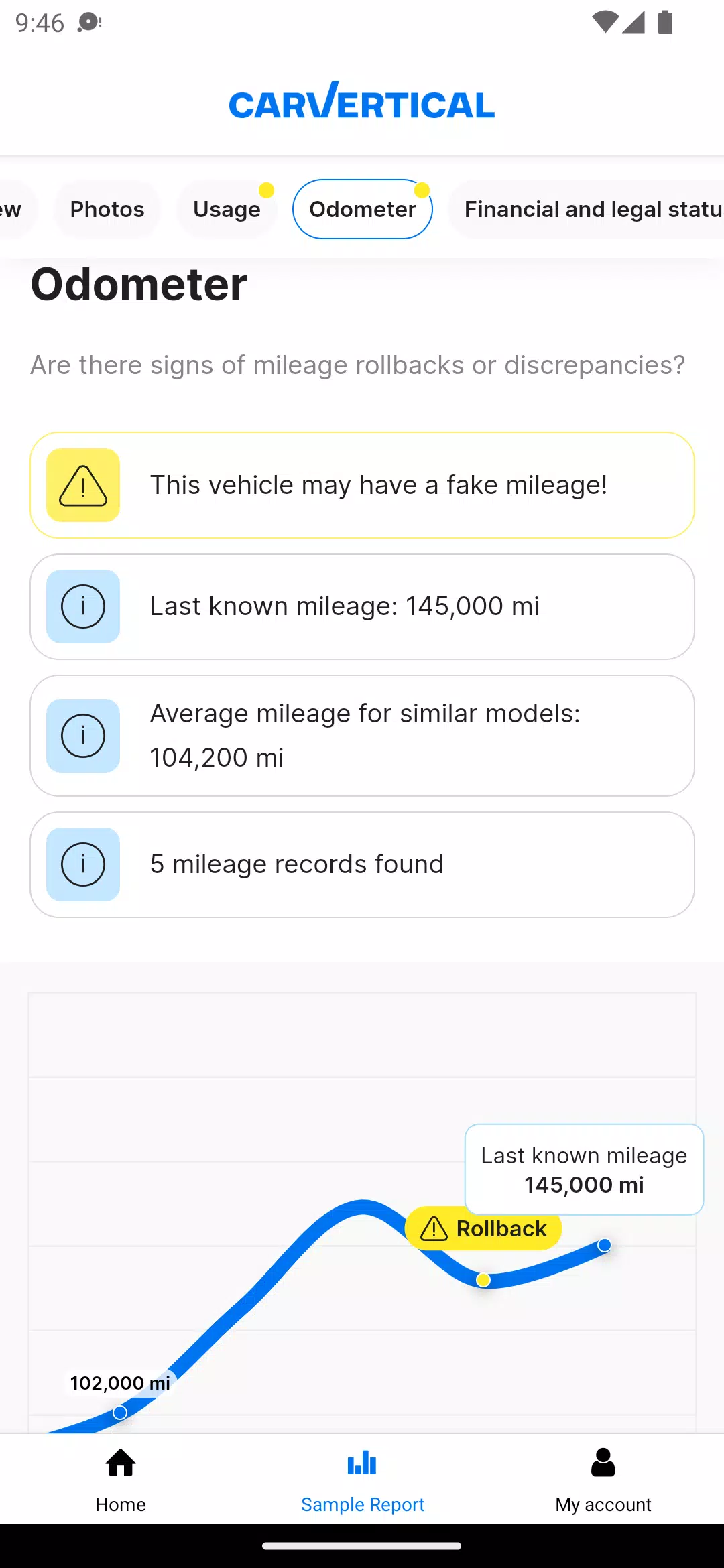 carVertical Tangkapan skrin 2