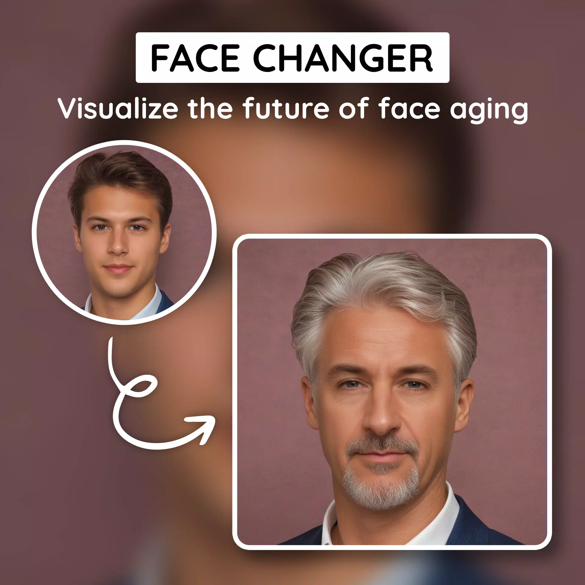 Future Self Face Aging Changer Captura de pantalla 1