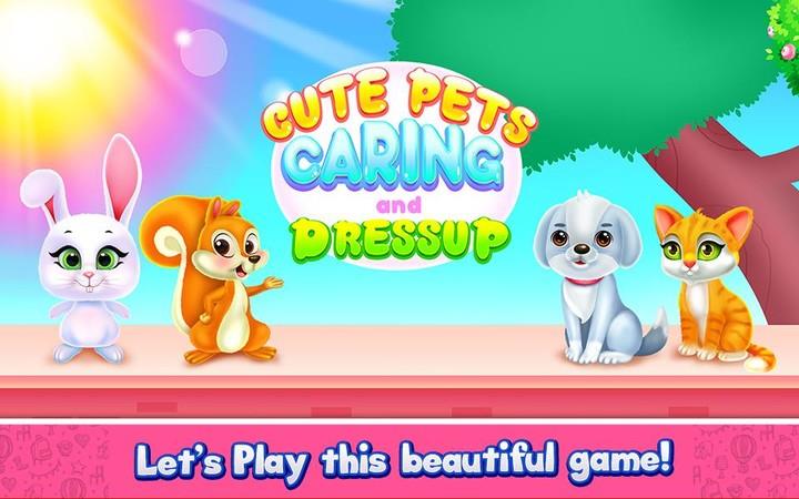 Cute Pets Caring and Dressup スクリーンショット 1