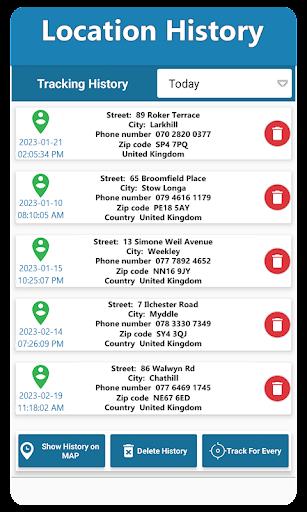 Mobile Location Tracker 2024 Captura de tela 1