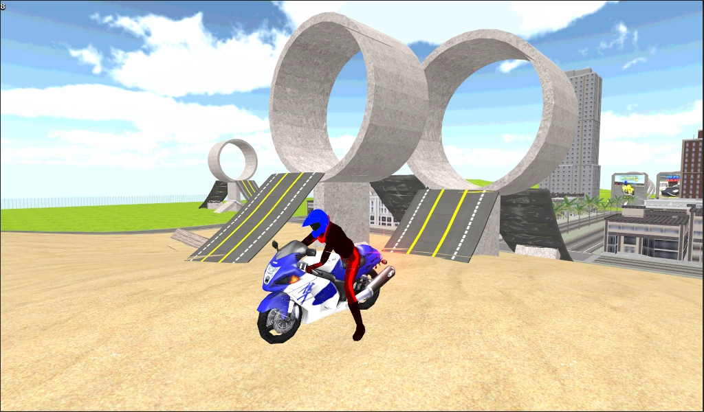 Motorbike Stunt Race 3D Zrzut ekranu 3