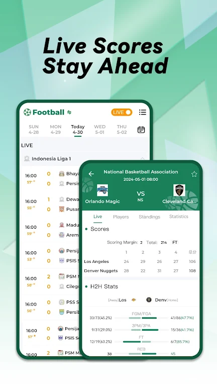 Xscorez - Euro Live Scores Captura de pantalla 2