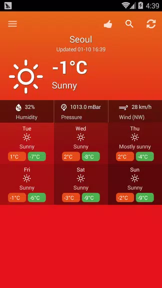 Weather South Korea应用截图第1张