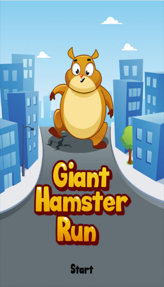 Giant Hamster Run ภาพหน้าจอ 1