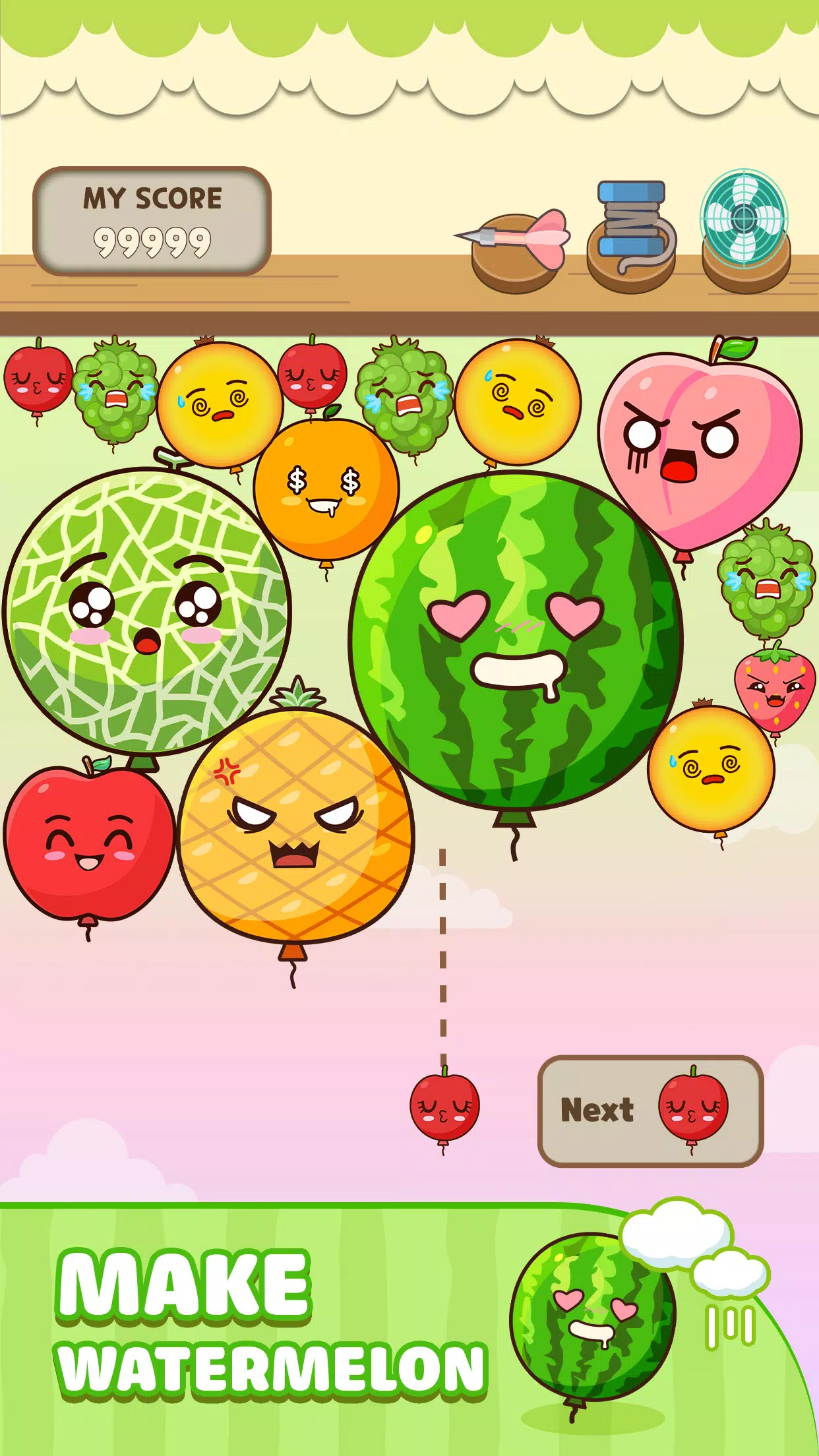 Melon Balloon: Fruit Merge ภาพหน้าจอ 3