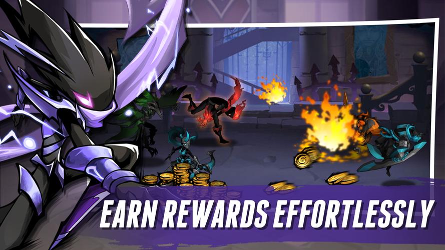 Stickman Master Ⅲ: Idle RPG Captura de tela 4