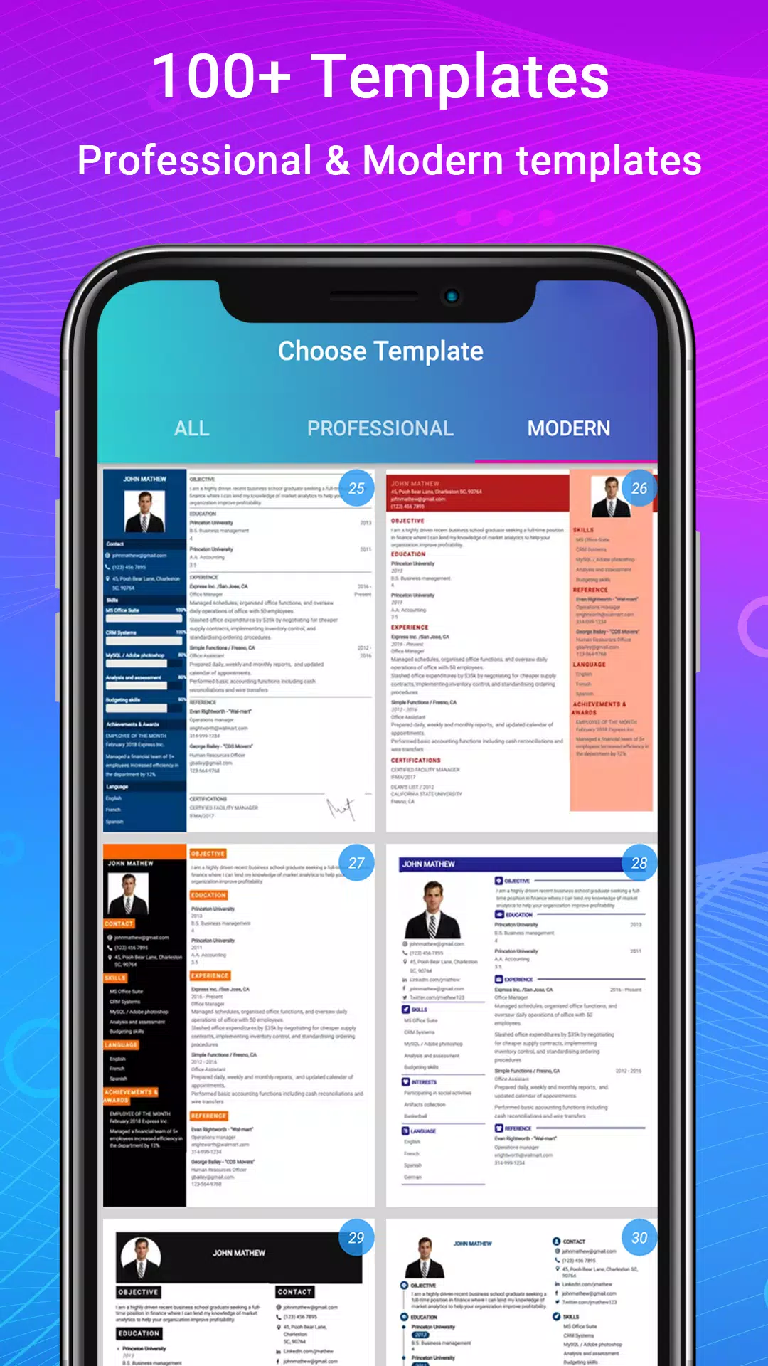 Resume Builder App, CV maker Screenshot 3
