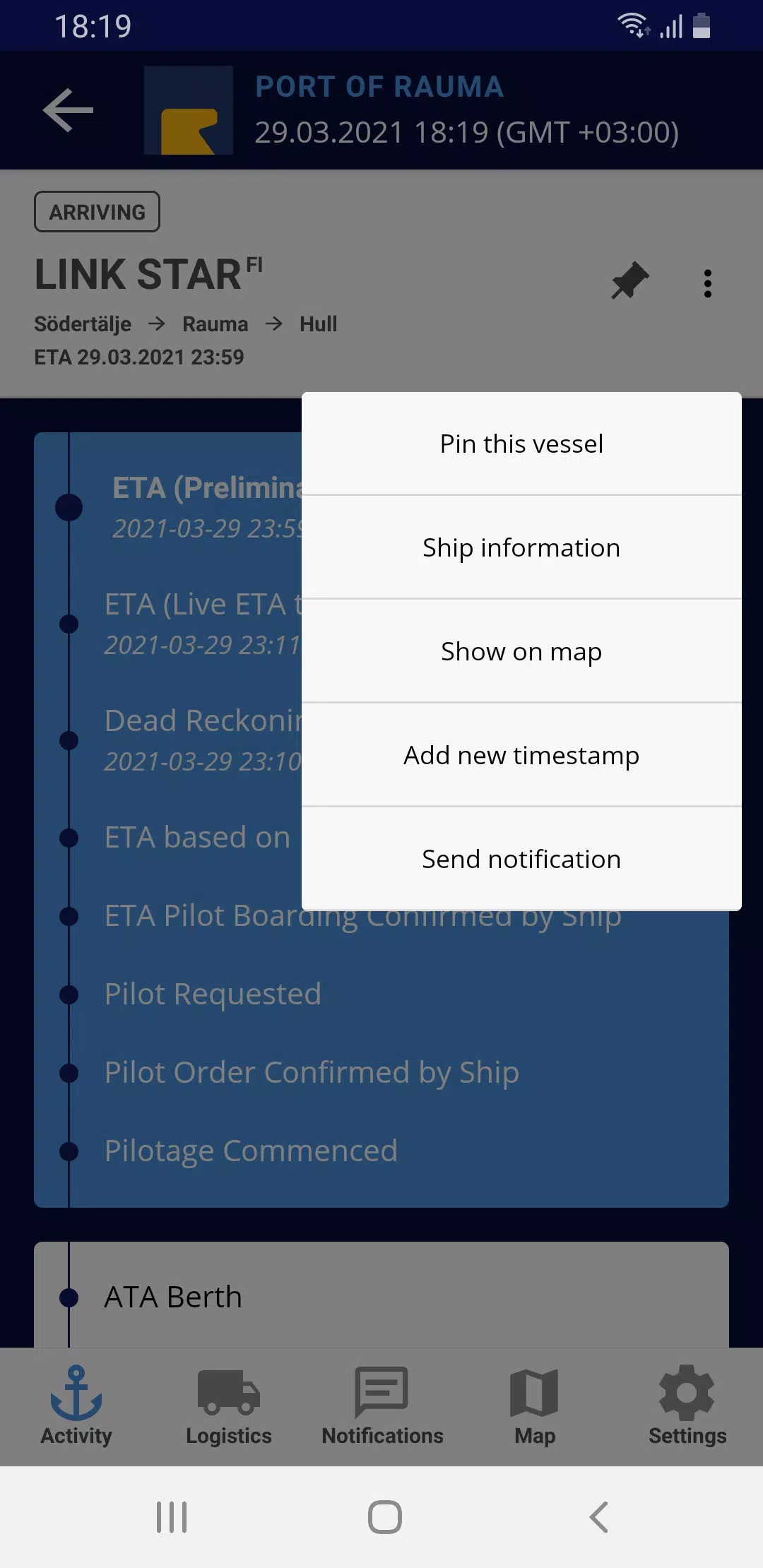 Port Activity應用截圖第4張