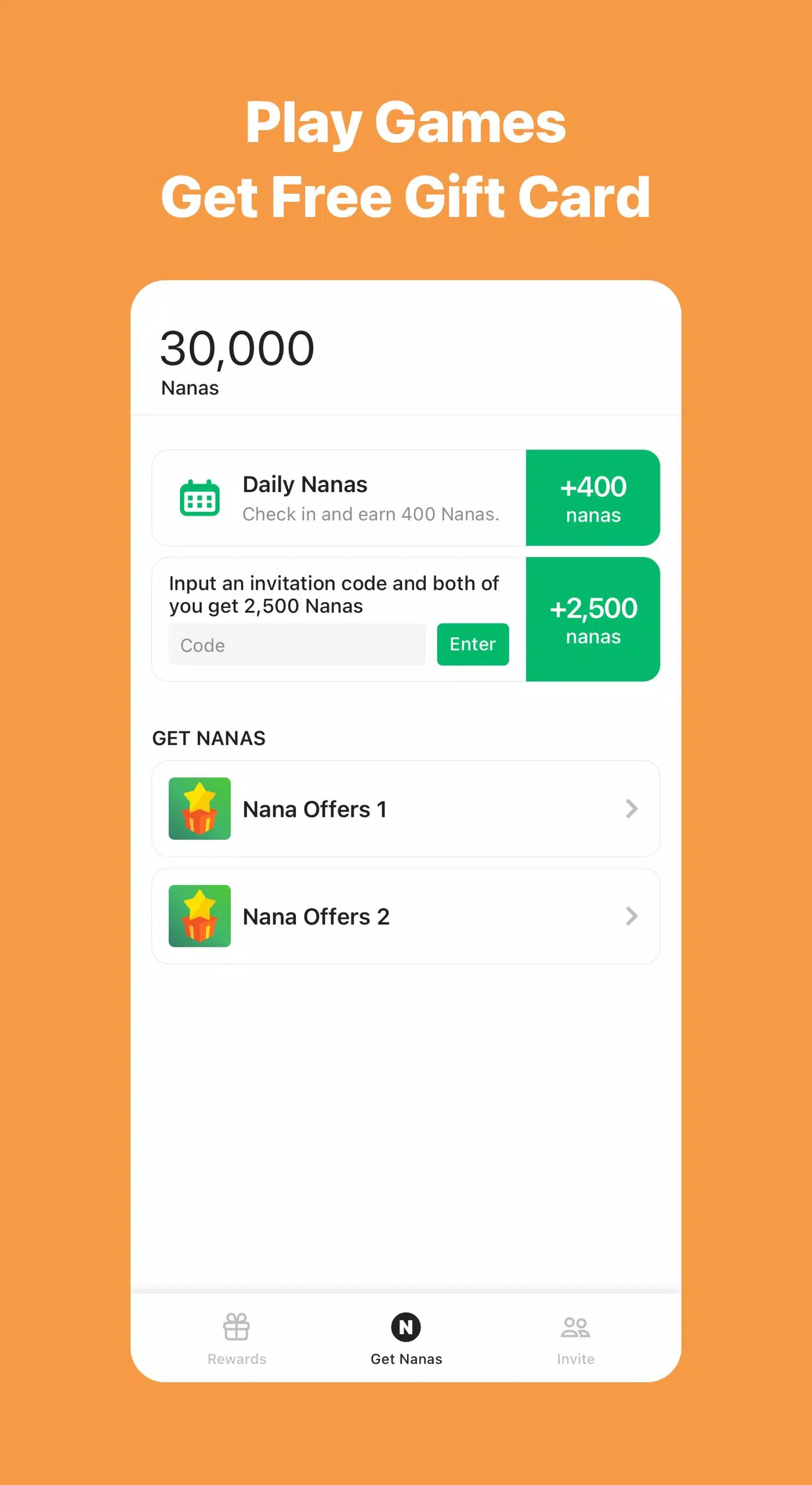 AppNana: Gift Cards Rewards Screenshot 3