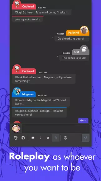 mRPG - Chat app to play RPGs Screenshot 2