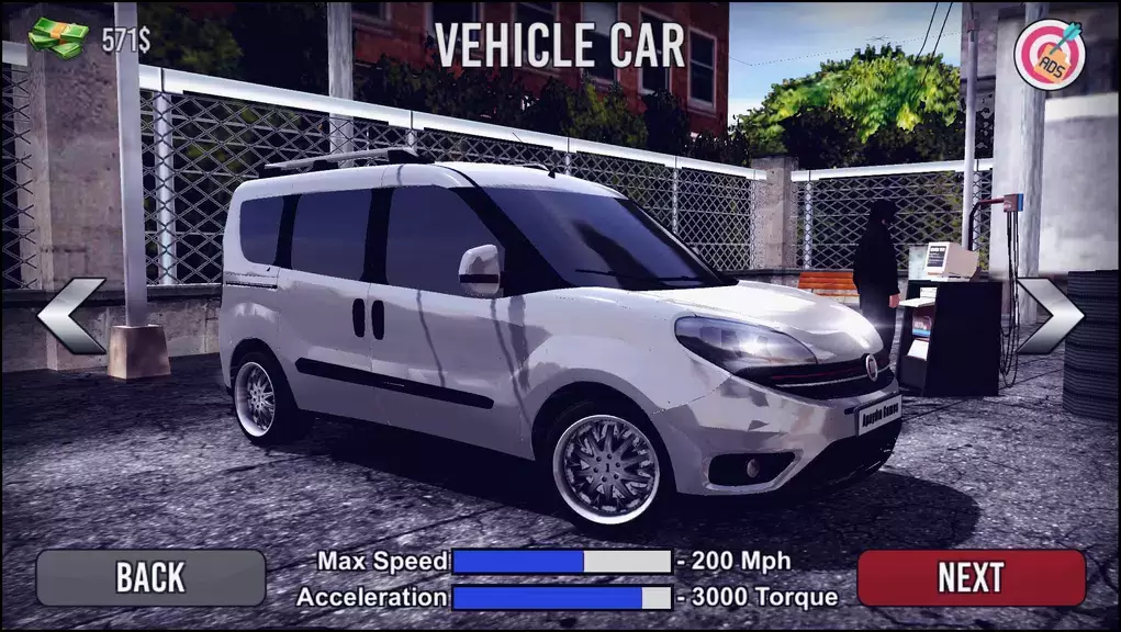 Doblo Drift Simulator स्क्रीनशॉट 1