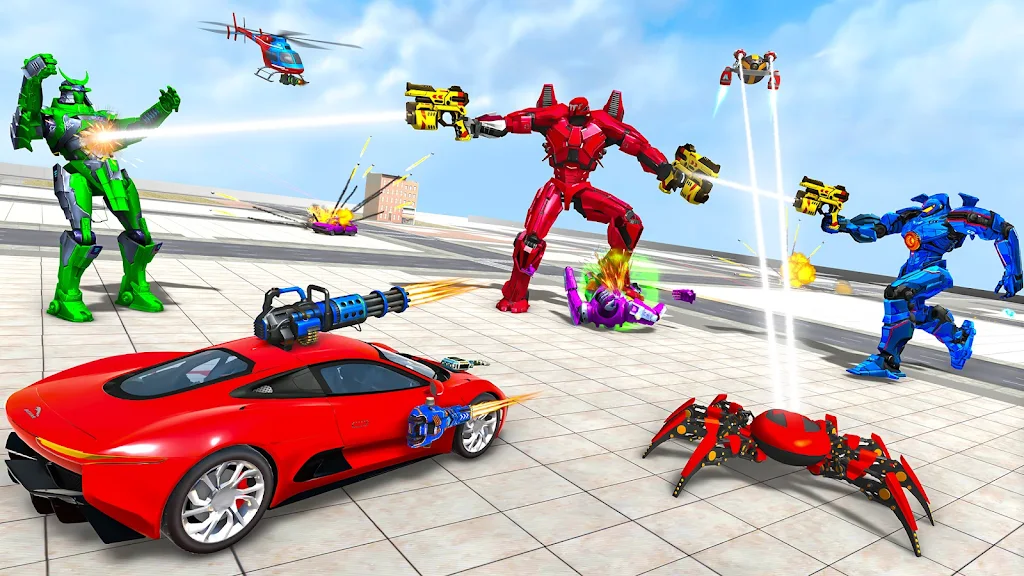 Spider Robot Games: Robot Car Ảnh chụp màn hình 4