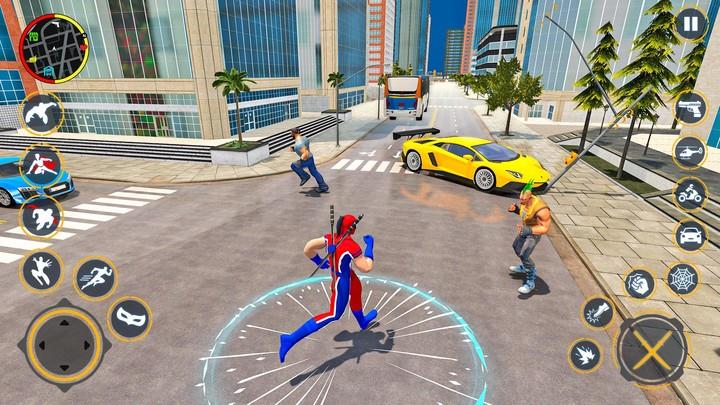 Miami Spider Rope Hero Games Ekran Görüntüsü 3