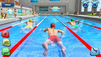 Aqua swimming pool racing 3D Ảnh chụp màn hình 3