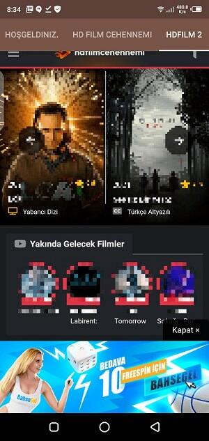 HDFilmcehennemi apk ultima versione