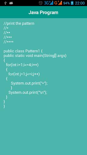 Java Program Capture d'écran 1