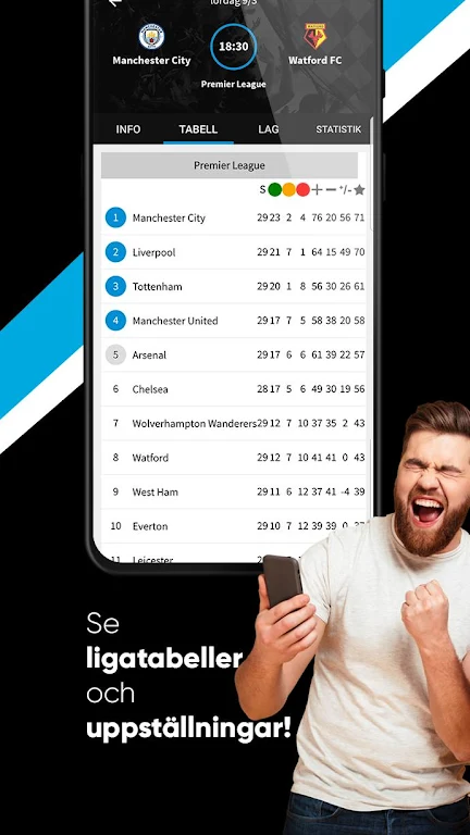 TVmatchen.nu - sport på TV應用截圖第2張
