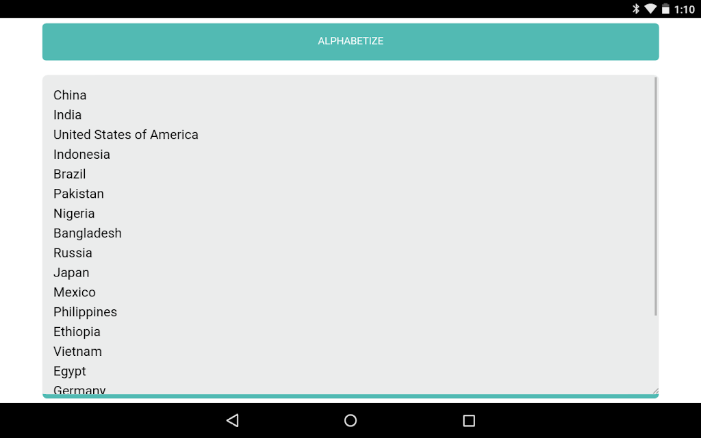 Alphabetizer ภาพหน้าจอ 1