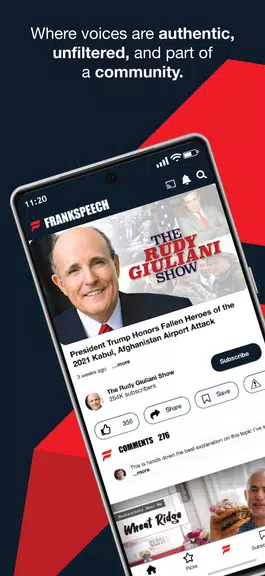 FrankSpeech Zrzut ekranu 1