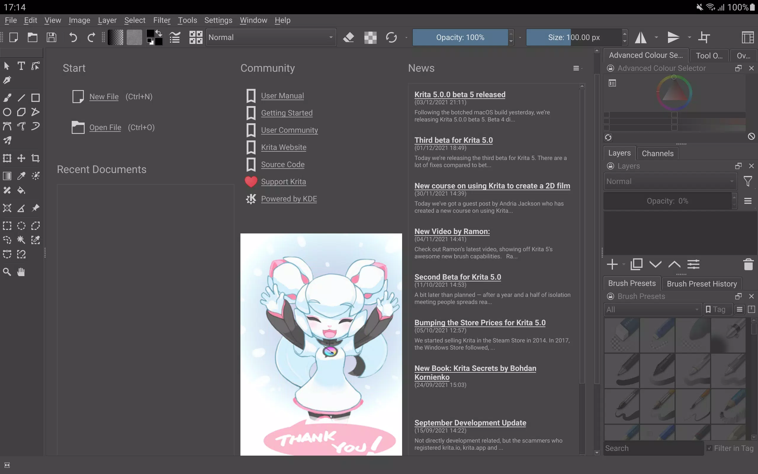 Krita ภาพหน้าจอ 2