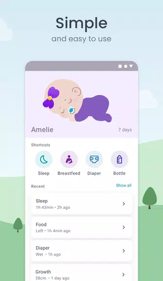 Baby Tracker: Sleep & Feeding Captura de tela 2