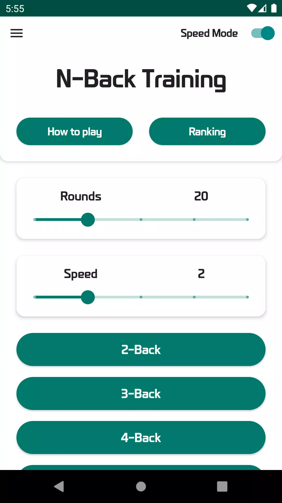 N-Back - Brain Training Schermafbeelding 2