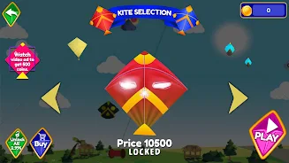 Pipa Layang Kite Flying Game Captura de pantalla 2