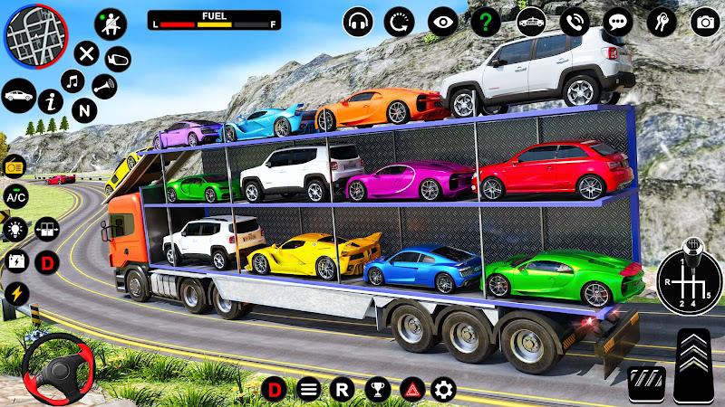 Car Transport Truck Games Скриншот 2