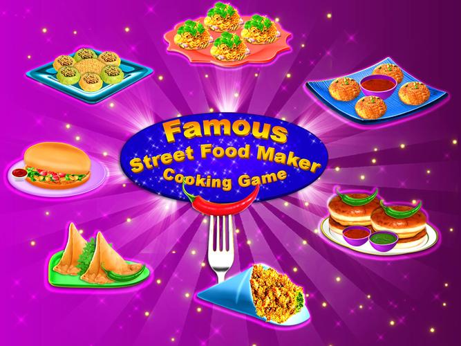 Indian Street Food Cooking Fun Скриншот 4