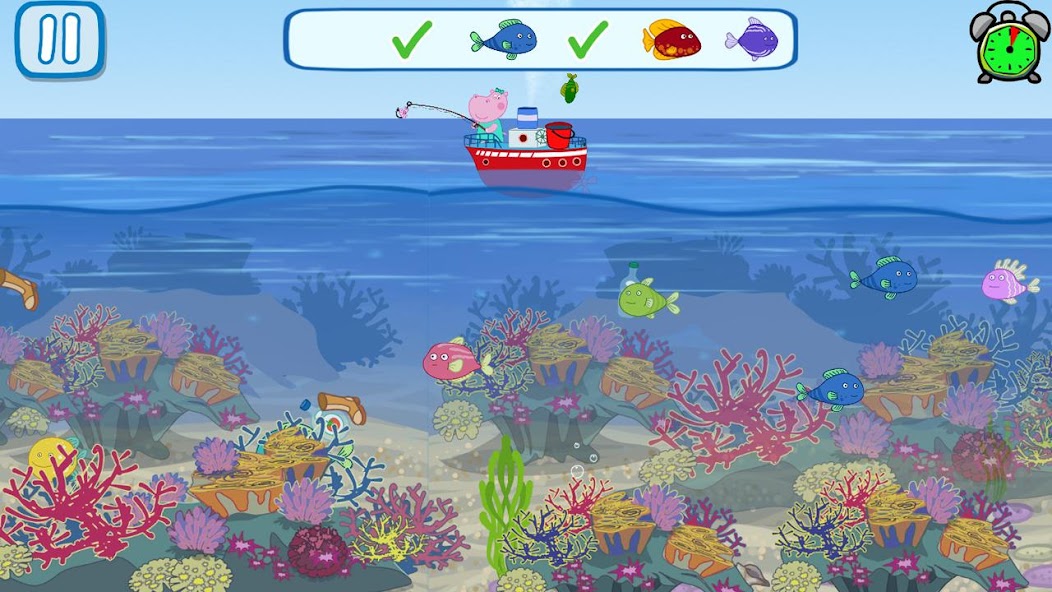 Funny Kids Fishing Games Screenshot 2