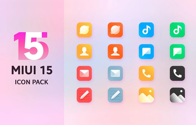 Mi15 Icon Pack ဖန်သားပြင်ဓာတ်ပုံ 3