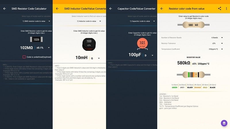 ElectroCalc ภาพหน้าจอ 2