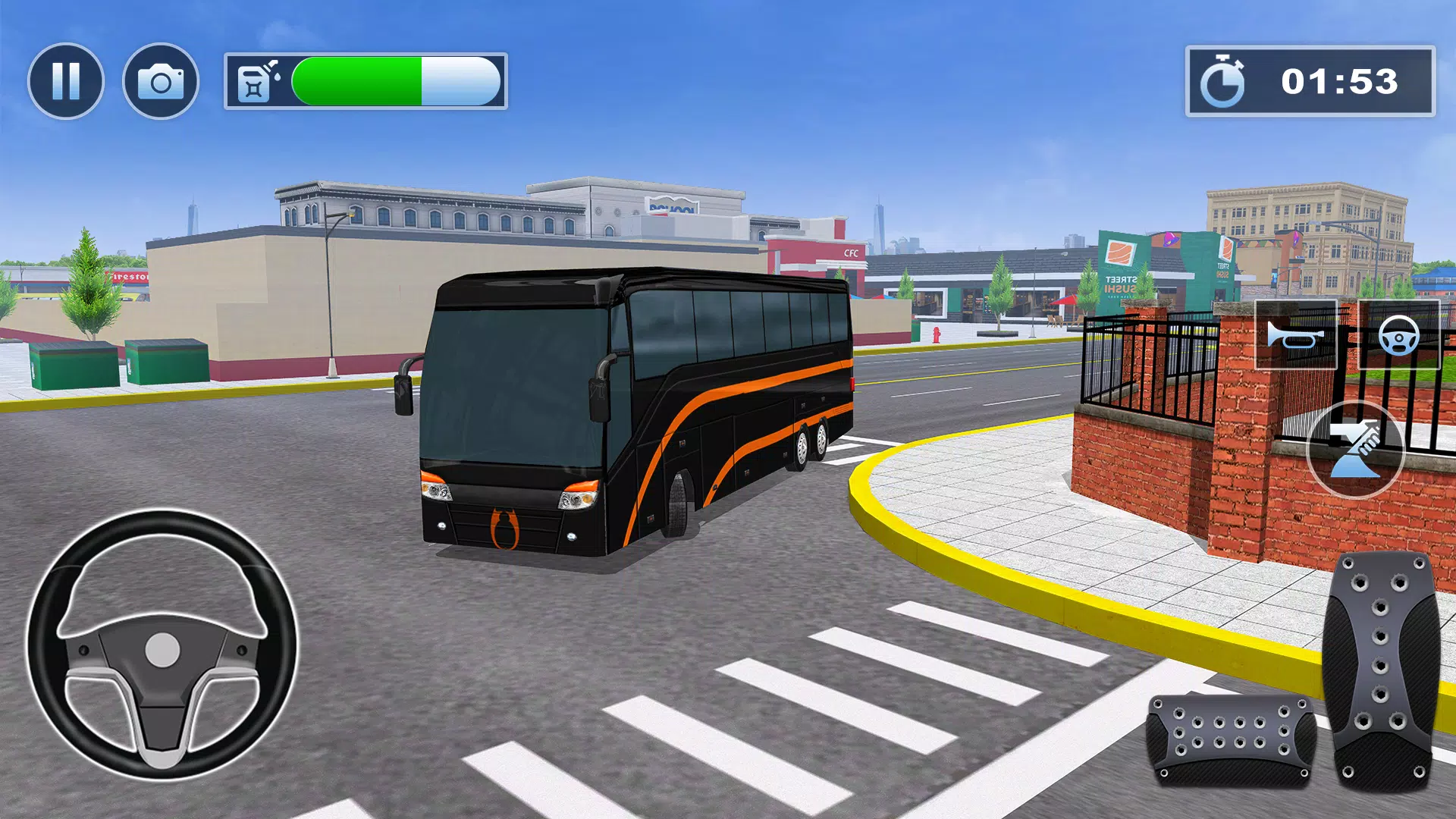 Bus Simulator : 3D Bus Games Schermafbeelding 3