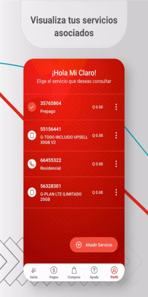 Schermata Mi Claro 2