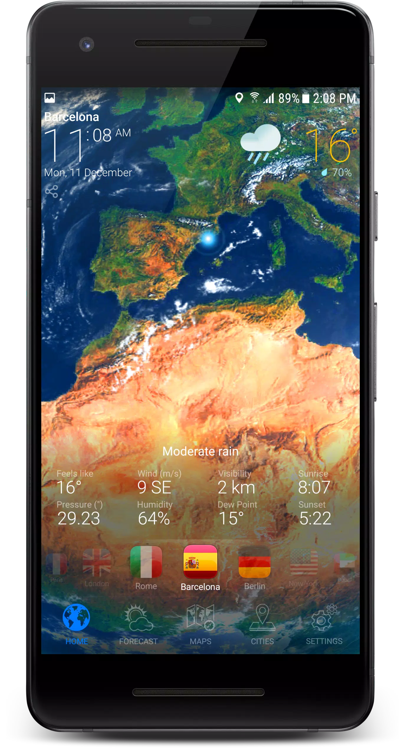 3D EARTH PRO - local forecast Скриншот 3