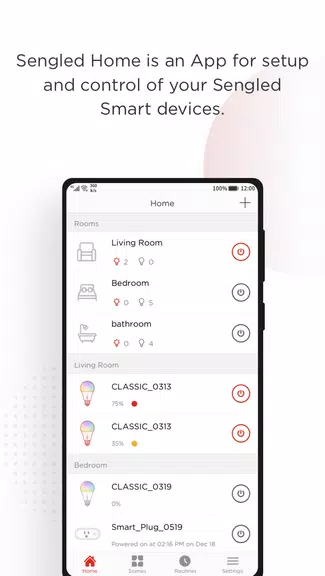 Sengled Home Captura de pantalla 1