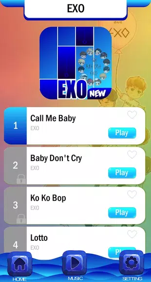 EXO Chibi Piano Tiles Ekran Görüntüsü 1