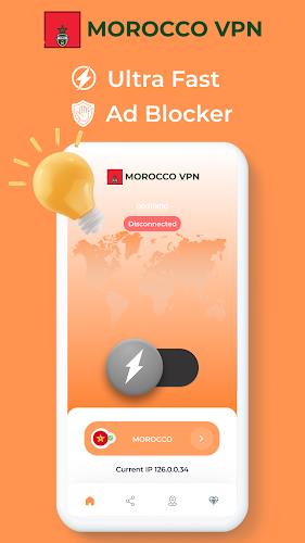 Morocco VPN - Private Proxy Tangkapan skrin 2