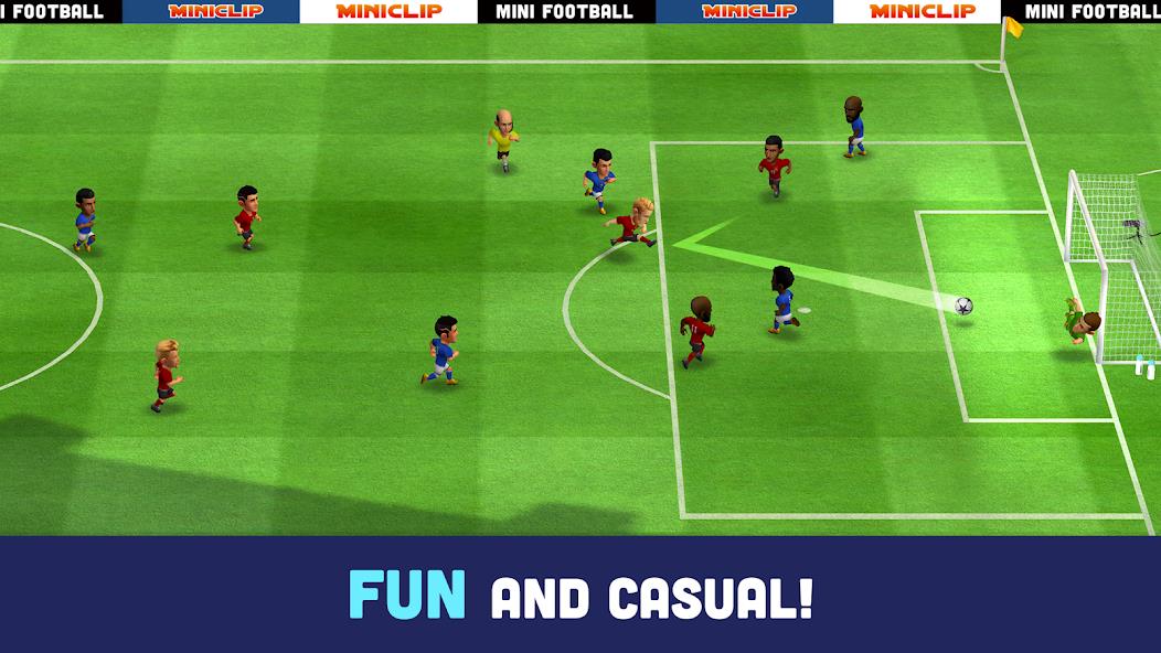 Mini Football - Mobile Soccer Mod Schermafbeelding 2