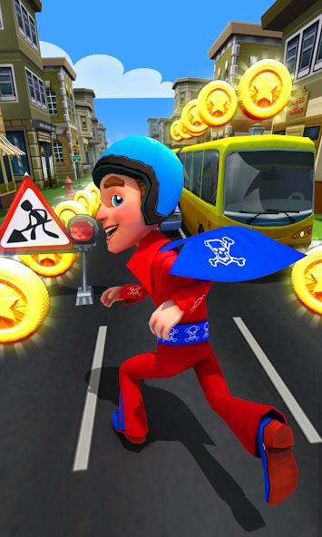 Subway Run 2 Superhero Runner Mod 스크린샷 1