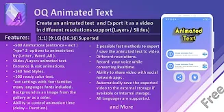 Animated Text Creator - Text A ဖန်သားပြင်ဓာတ်ပုံ 1