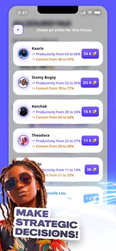Rap Label Manager Game Скриншот 4