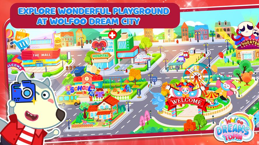 Wolfoo's Town: Dream City Game Скриншот 1