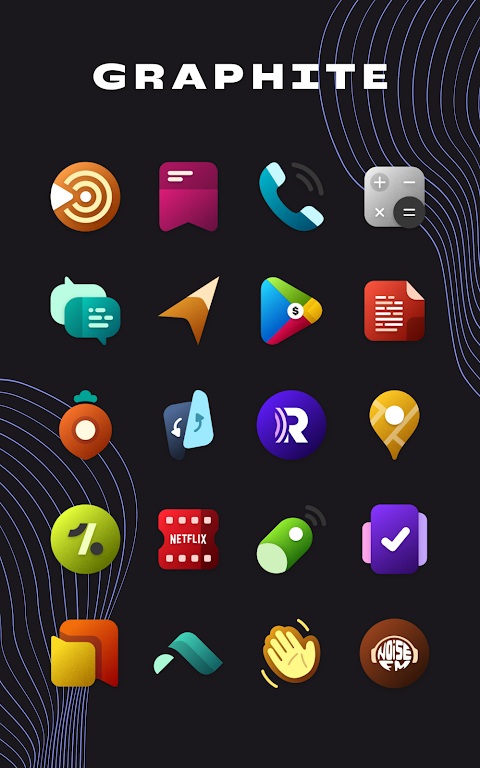 Graphite Icon Pack Mod Screenshot 4