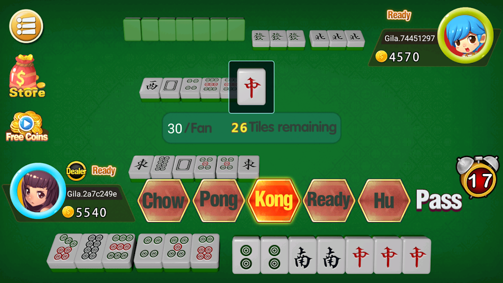 Mahjong 2P: competition Скриншот 1