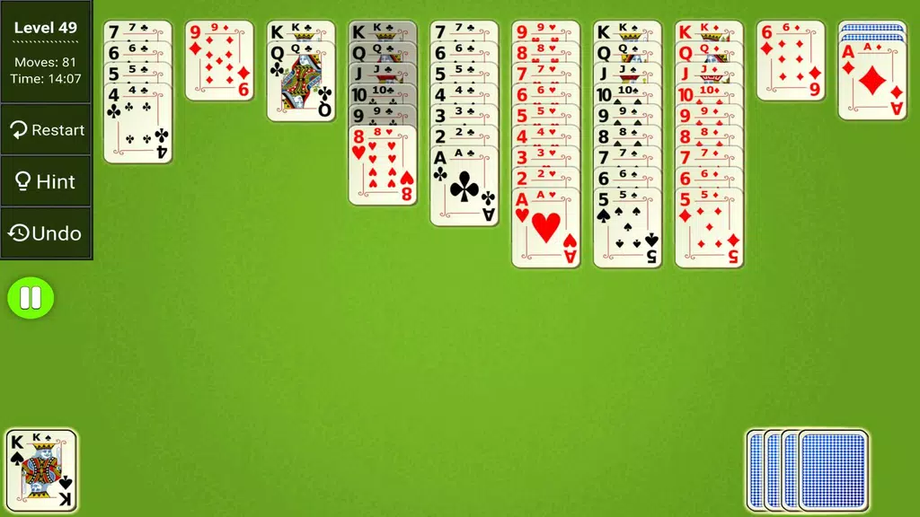 Spider Solitaire Epic स्क्रीनशॉट 1
