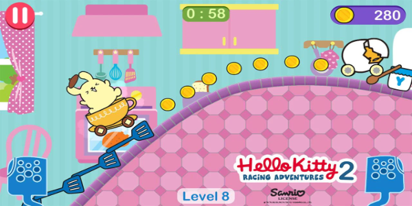 Hello Kitty games - car game ဖန်သားပြင်ဓာတ်ပုံ 1