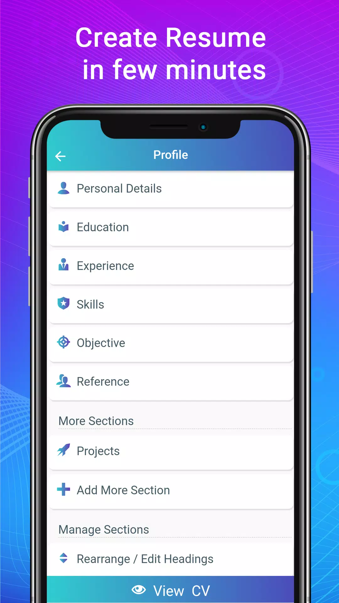 Resume Builder App, CV maker Screenshot 2