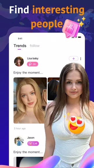 Olamet - Video Chat Online Скриншот 2